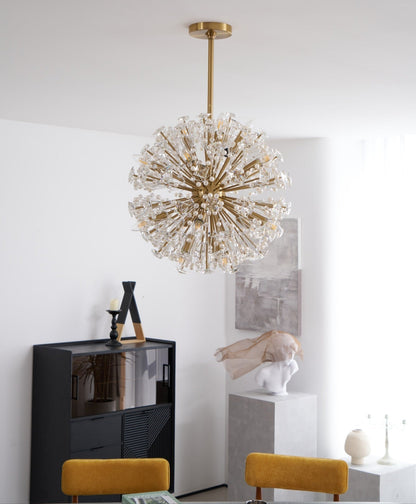Dickinson Chandelier | Brass Frame | 13/17/21 Lights