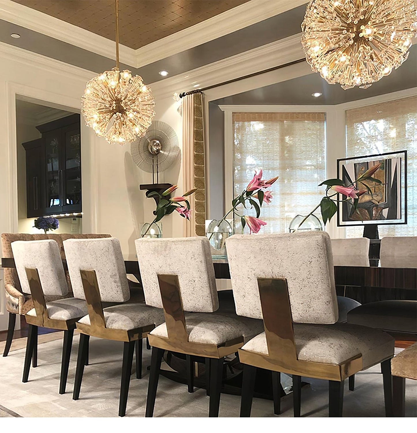 Dickinson Chandelier | Brass Frame | 13/17/21 Lights