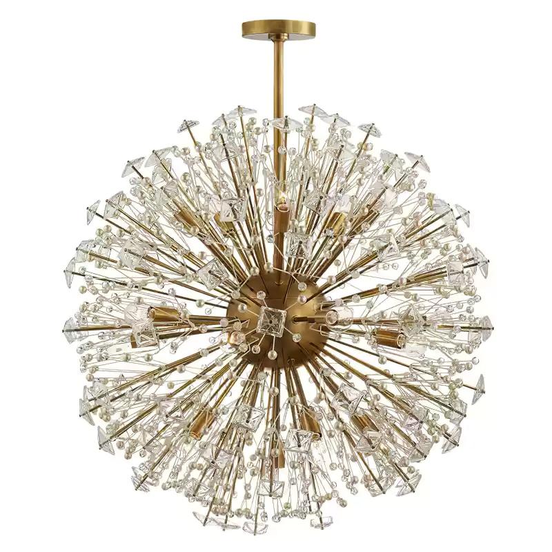 Dickinson Chandelier | Brass Frame | 13/17/21 Lights