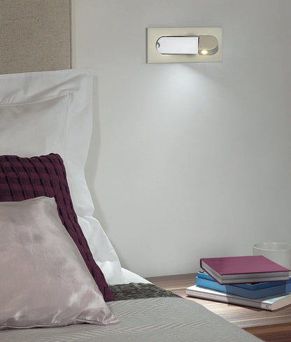LED Bedside Reading Light | Adjustable Head | Bronze, Matt Nickel, Chrome