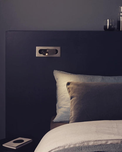 LED Bedside Reading Light | Adjustable Head | Bronze, Matt Nickel, Chrome