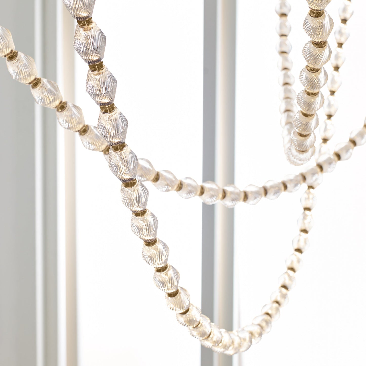 Dolce Chandelier | Solid Glass & Aluminum | Customizable Sizes & Colors
