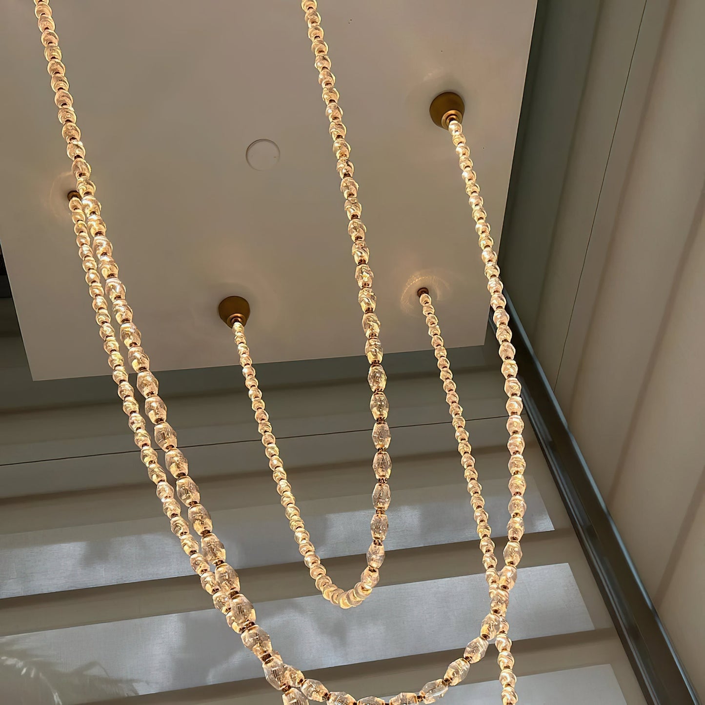 Dolce Chandelier | Solid Glass & Aluminum | Customizable Sizes & Colors