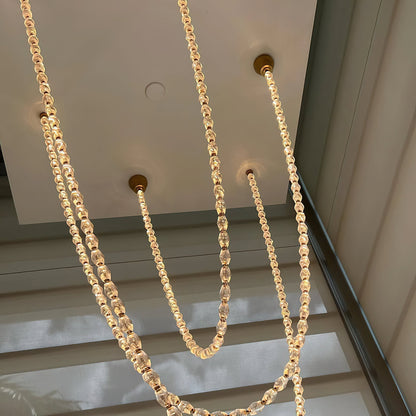 Dolce Chandelier | Solid Glass & Aluminum | Customizable Sizes & Colors