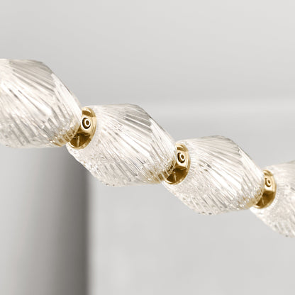 Dolce Chandelier | Solid Glass & Aluminum | Customizable Sizes & Colors