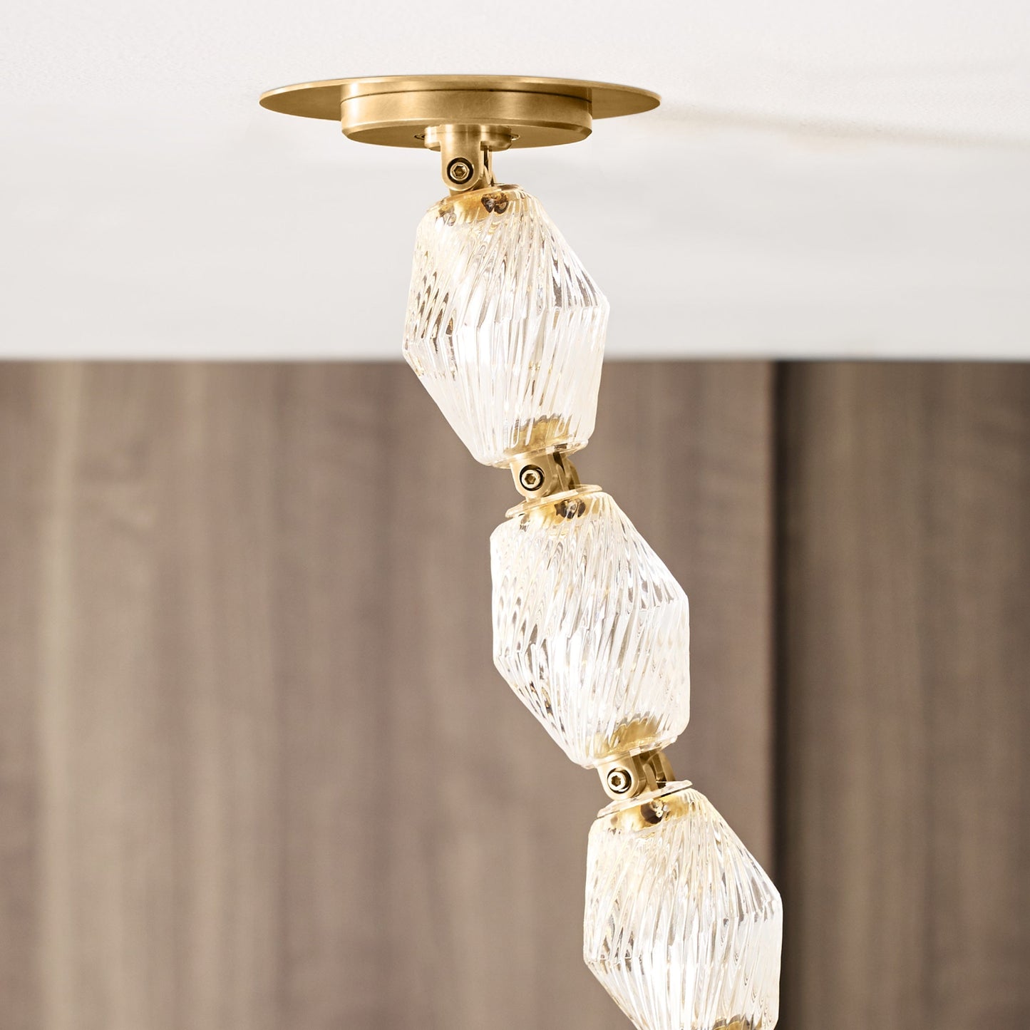 Dolce Chandelier | Solid Glass & Aluminum | Customizable Sizes & Colors