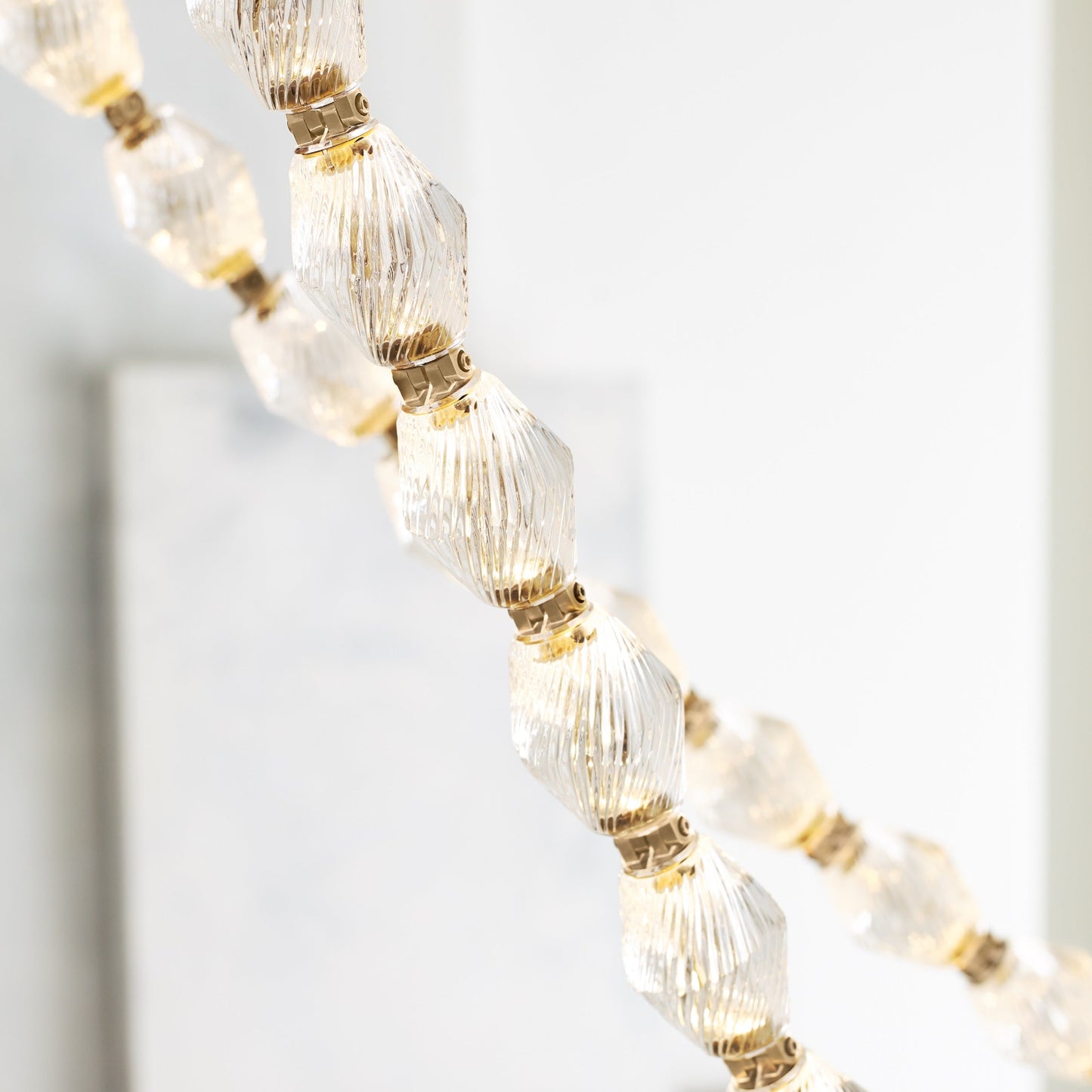 Dolce Chandelier | Solid Glass & Aluminum | Customizable Sizes & Colors
