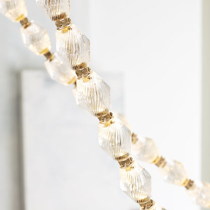 Dolce Chandelier | Solid Glass & Aluminum | Customizable Sizes & Colors
