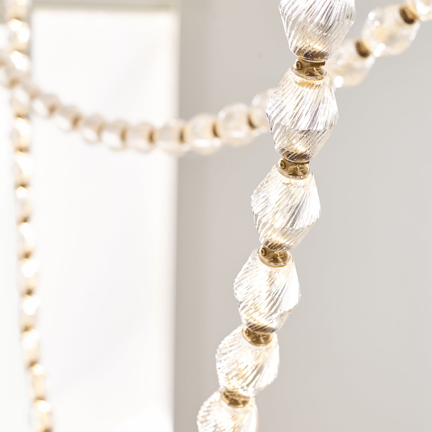 Dolce Chandelier | Solid Glass & Aluminum | Customizable Sizes & Colors