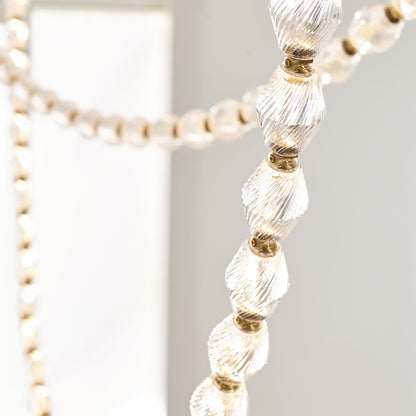 Dolce Chandelier | Solid Glass & Aluminum | Customizable Sizes & Colors