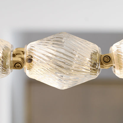 Dolce Chandelier | Solid Glass & Aluminum | Customizable Sizes & Colors