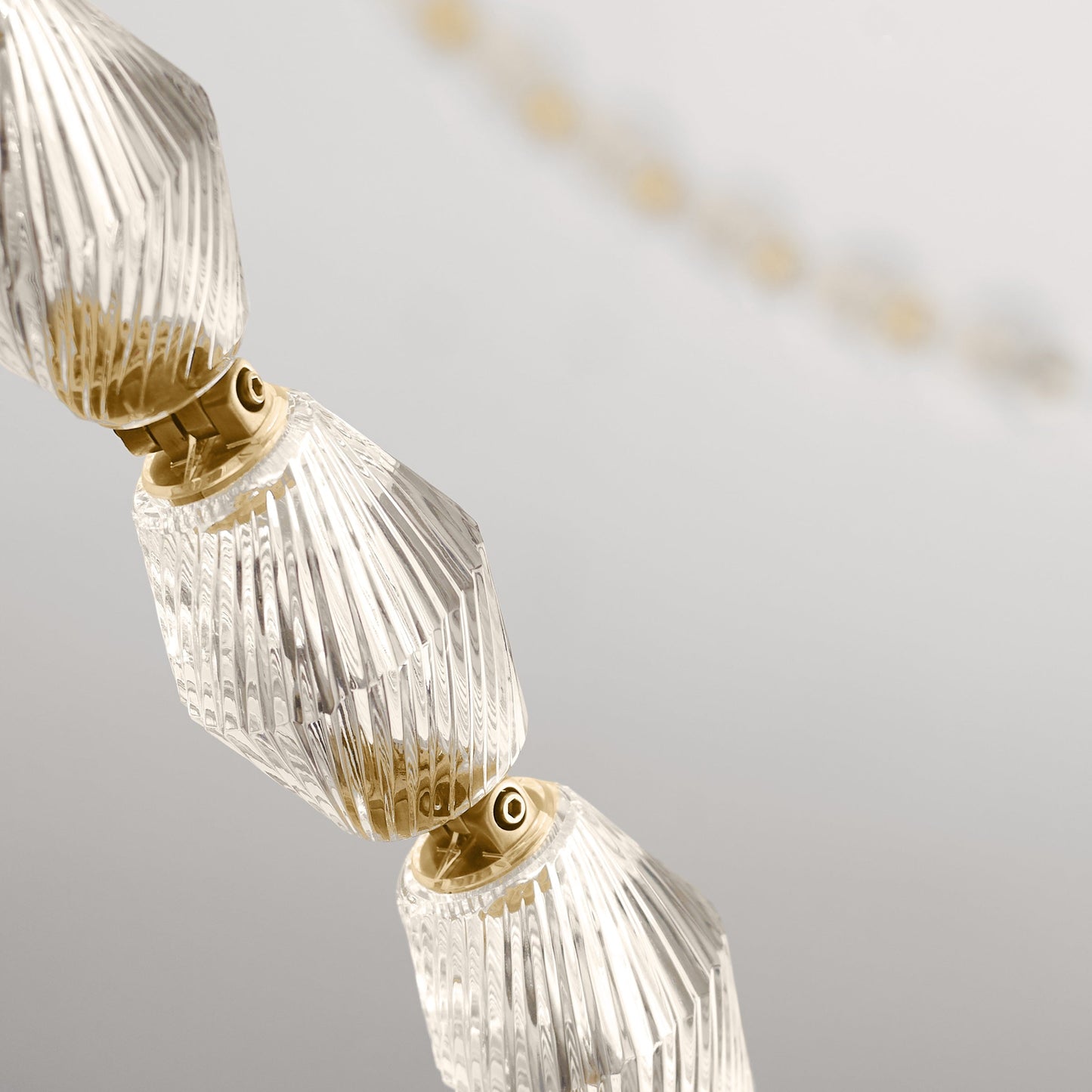 Dolce Chandelier | Solid Glass & Aluminum | Customizable Sizes & Colors