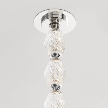 Dolce Chandelier | Solid Glass & Aluminum | Customizable Sizes & Colors
