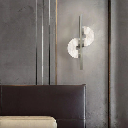 Dolly Alabaster Wall Lamp | Metal & Alabaster | White