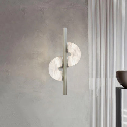 Dolly Alabaster Wall Lamp | Metal & Alabaster | White
