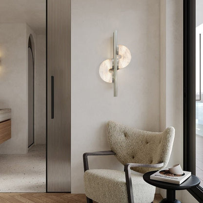 Dolly Alabaster Wall Lamp | Metal & Alabaster | White