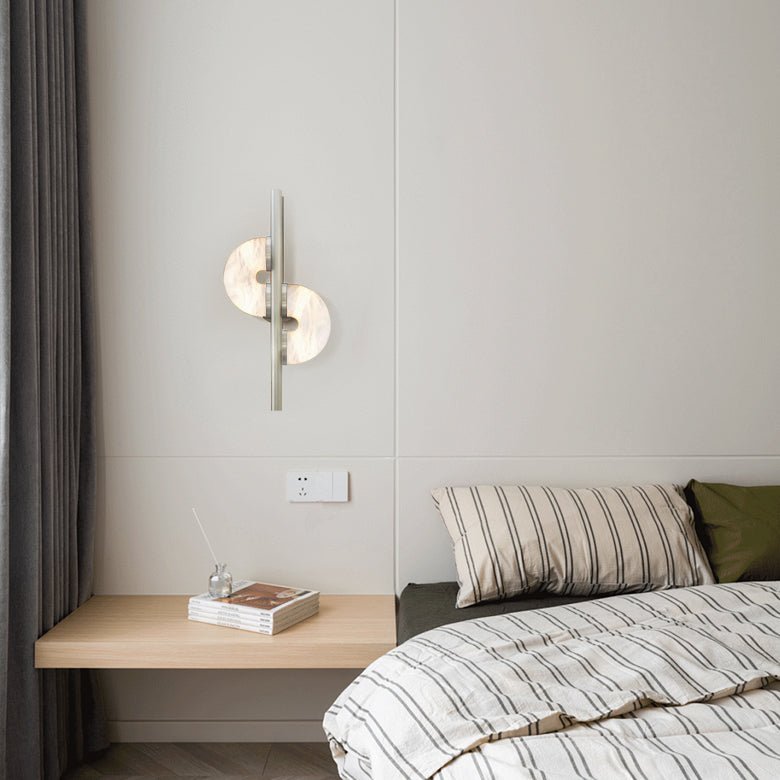 Dolly Alabaster Wall Lamp | Metal & Alabaster | White