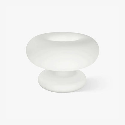 Donut Table Lamp | Frosted Glass & Metal | White