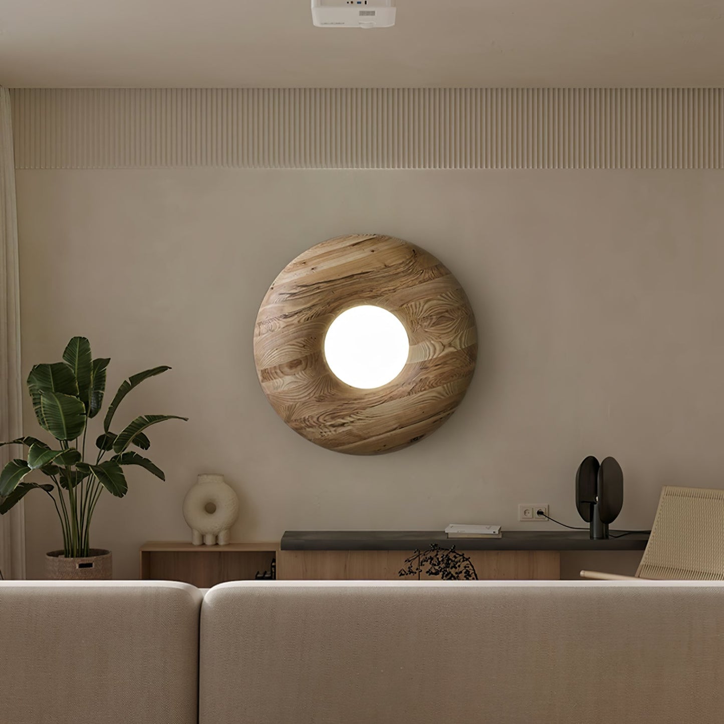 Donut Ceiling Light | Wood/Metal/Acrylic | Warm/Neutral/Cool Light