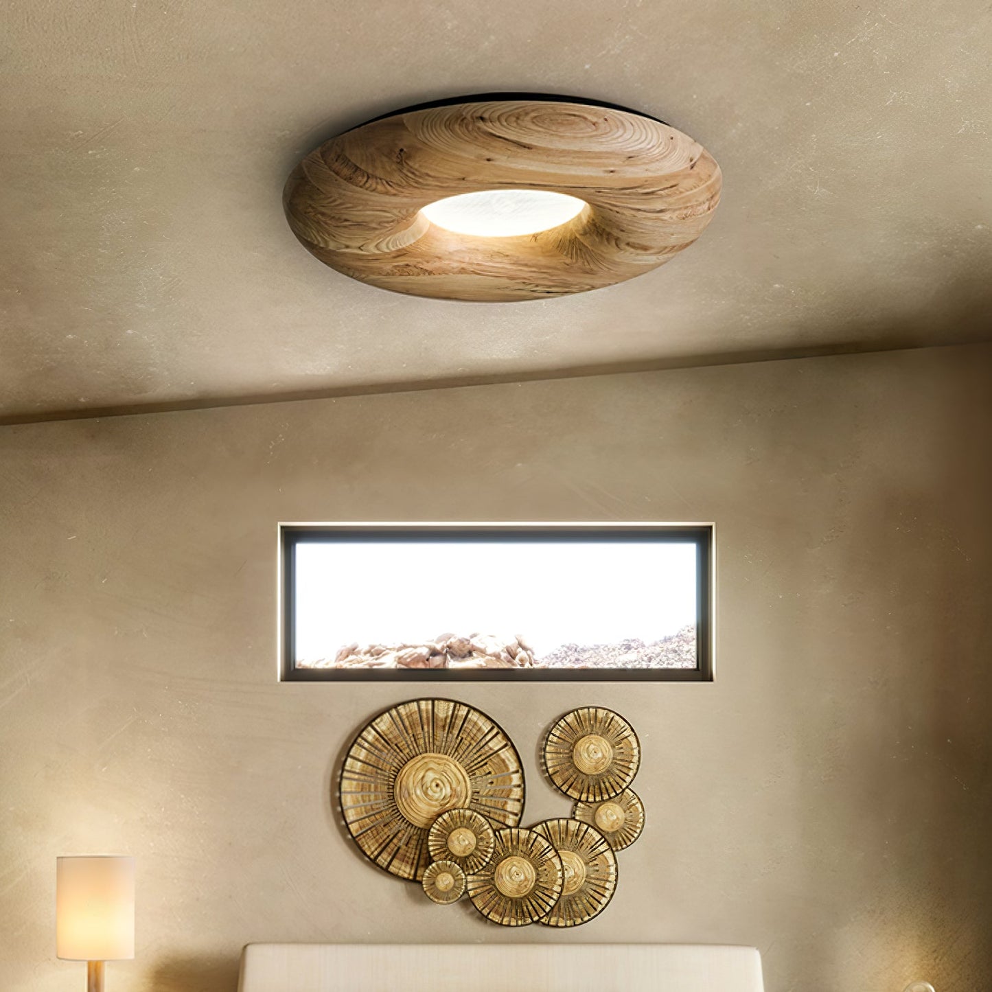 Donut Ceiling Light | Wood/Metal/Acrylic | Warm/Neutral/Cool Light