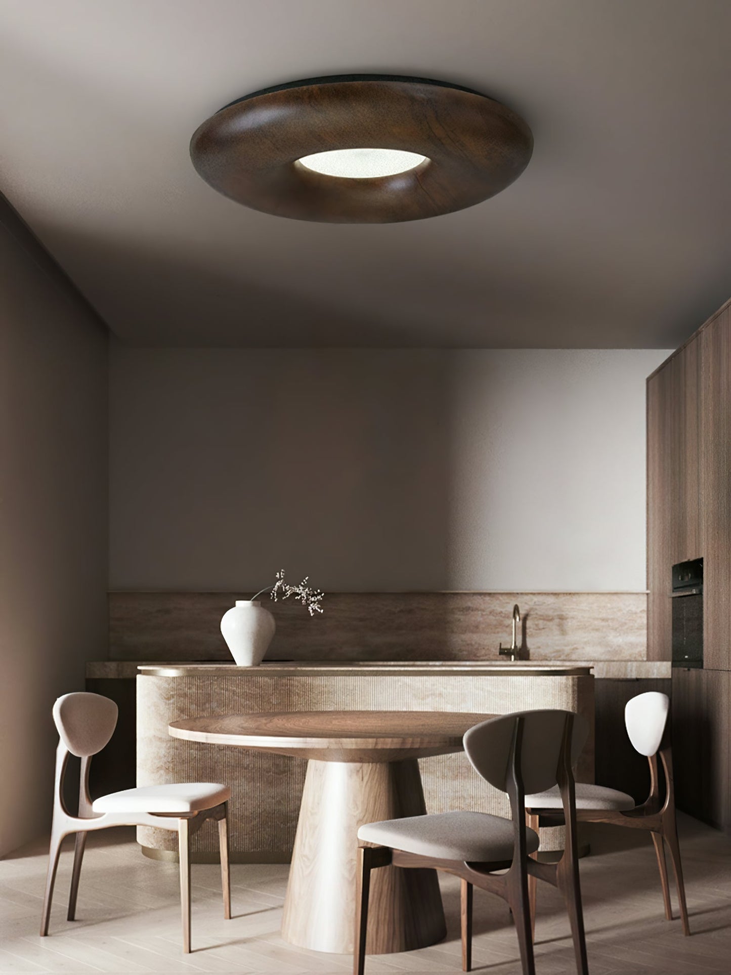 Donut Ceiling Light | Wood/Metal/Acrylic | Warm/Neutral/Cool Light