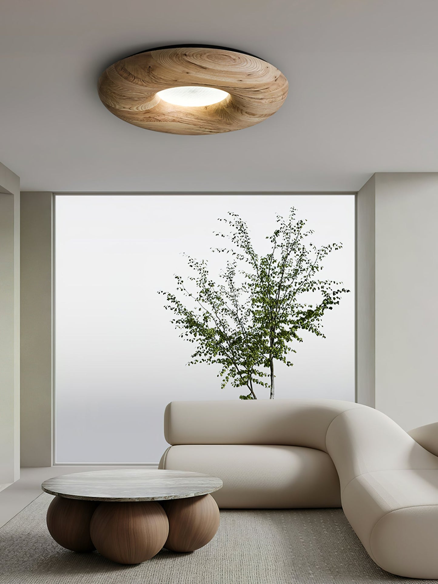 Donut Ceiling Light | Wood/Metal/Acrylic | Warm/Neutral/Cool Light