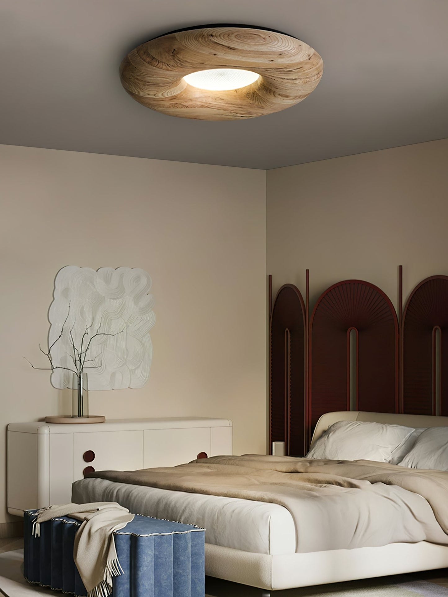 Donut Ceiling Light | Wood/Metal/Acrylic | Warm/Neutral/Cool Light