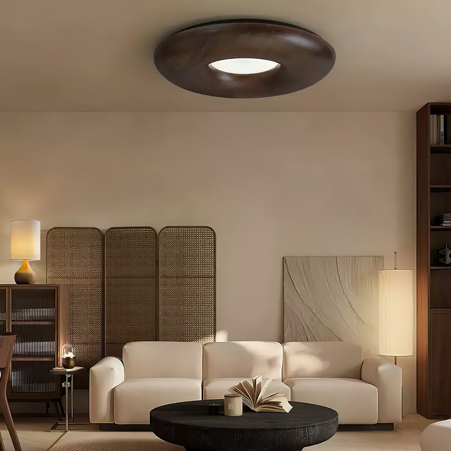Donut Ceiling Light | Wood/Metal/Acrylic | Warm/Neutral/Cool Light