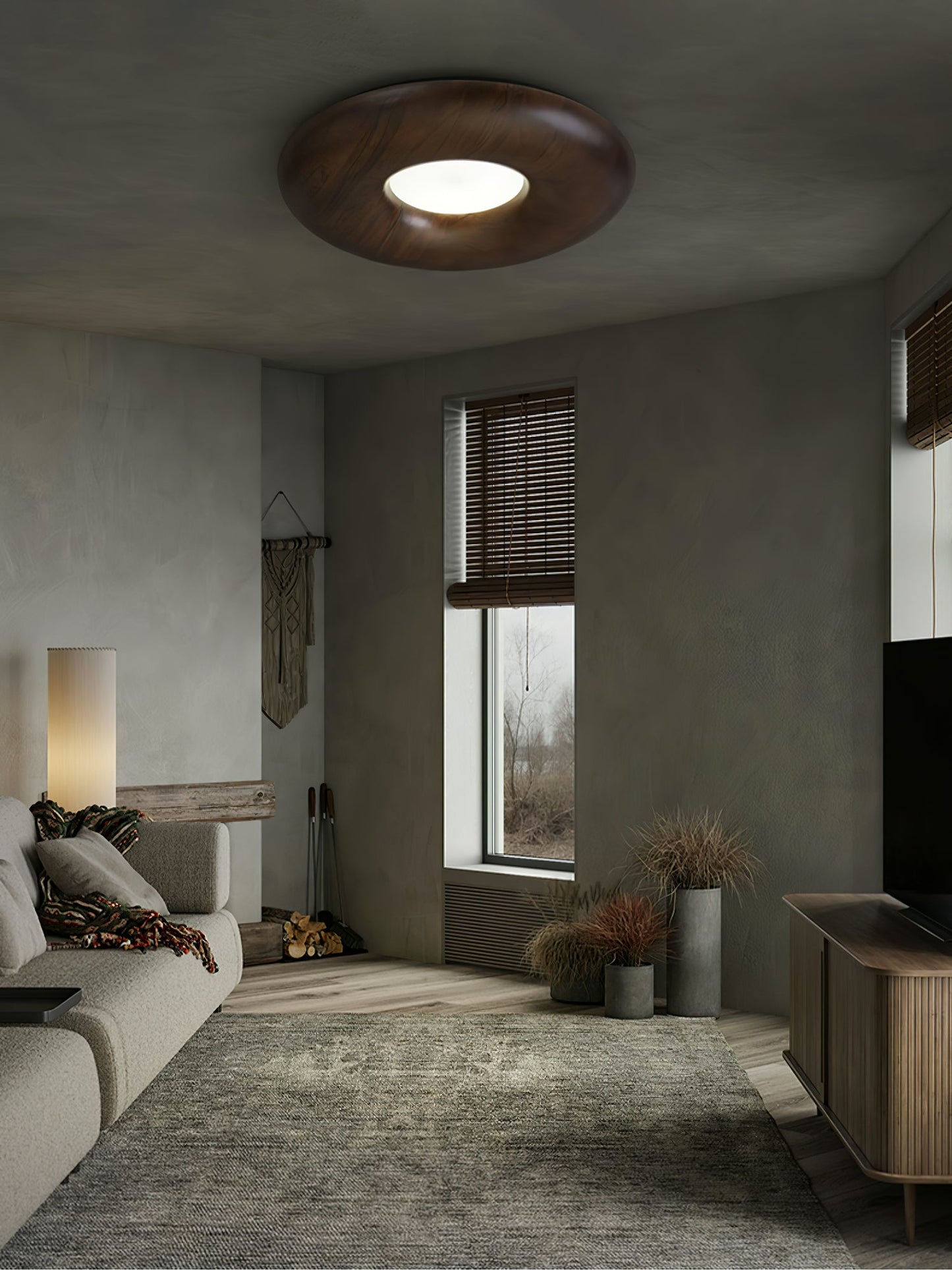 Donut Ceiling Light | Wood/Metal/Acrylic | Warm/Neutral/Cool Light