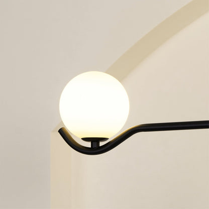 Doris Chandelier | Metal & Glass | Black & Gold Finish