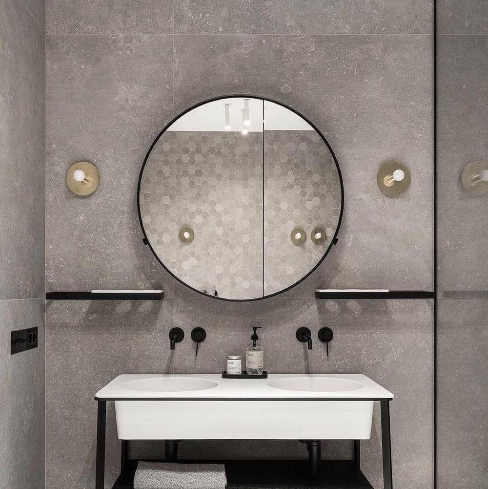 Dot Wall Lamp | Brass & Metal | Black, White, Brass Finish