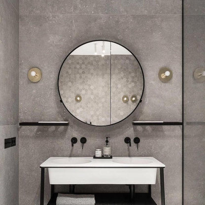 Dot Wall Lamp | Brass & Metal | Black, White, Brass Finish