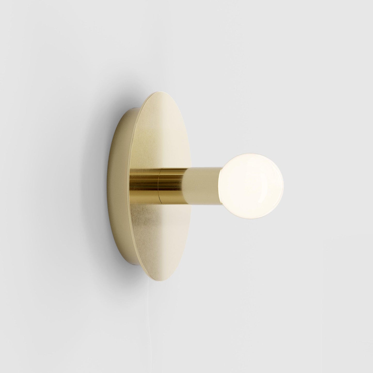 Dot Wall Lamp | Brass & Metal | Black, White, Brass Finish
