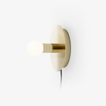 Dot Wall Lamp | Brass & Metal | Black, White, Brass Finish