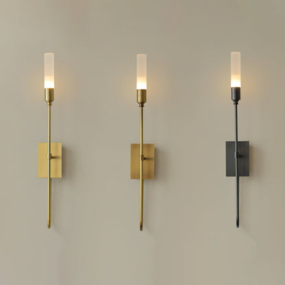 Double Arrow Wall Sconce | Metal, Acrylic | Antique Copper, Copper, Black