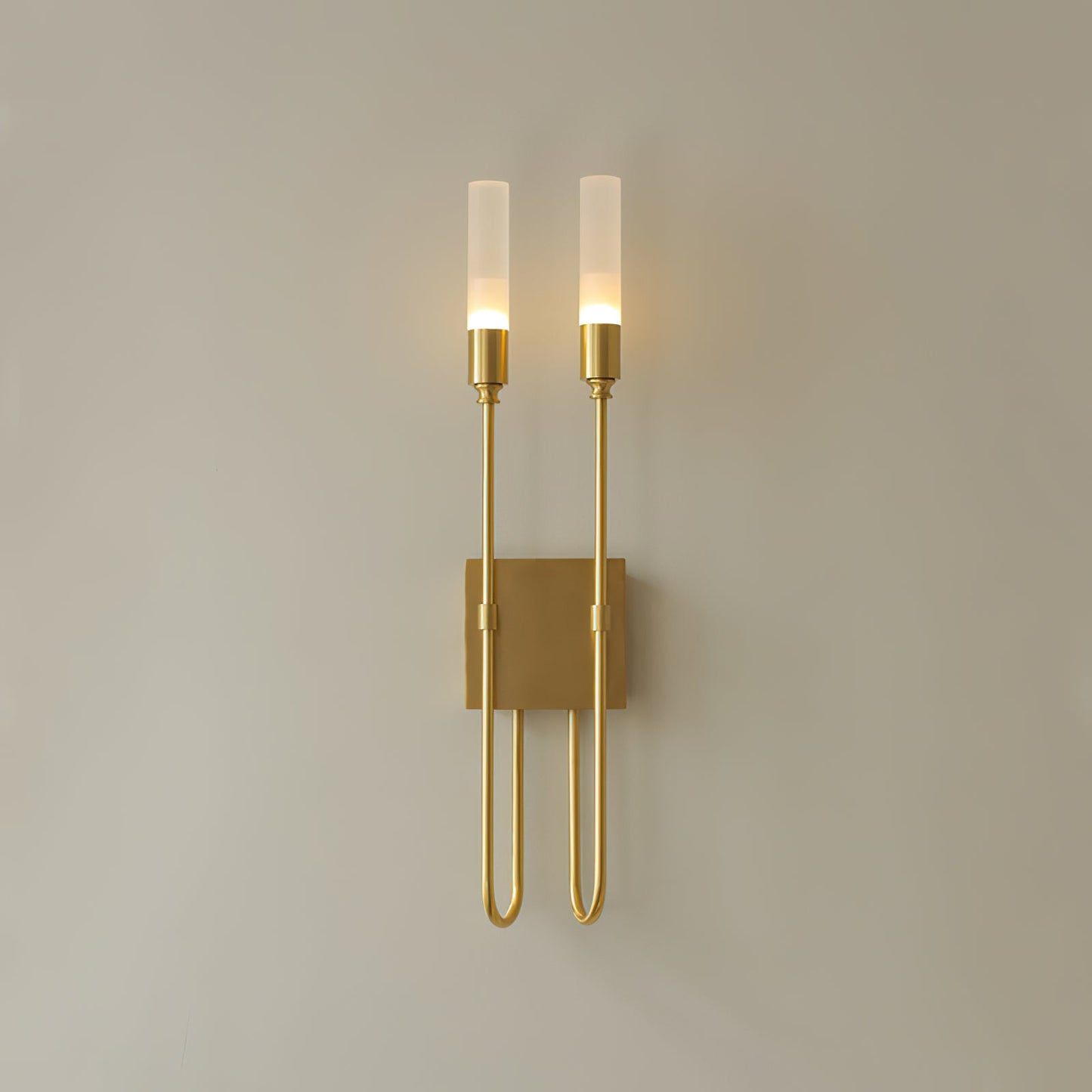 Double Arrow Wall Sconce | Metal, Acrylic | Antique Copper, Copper, Black
