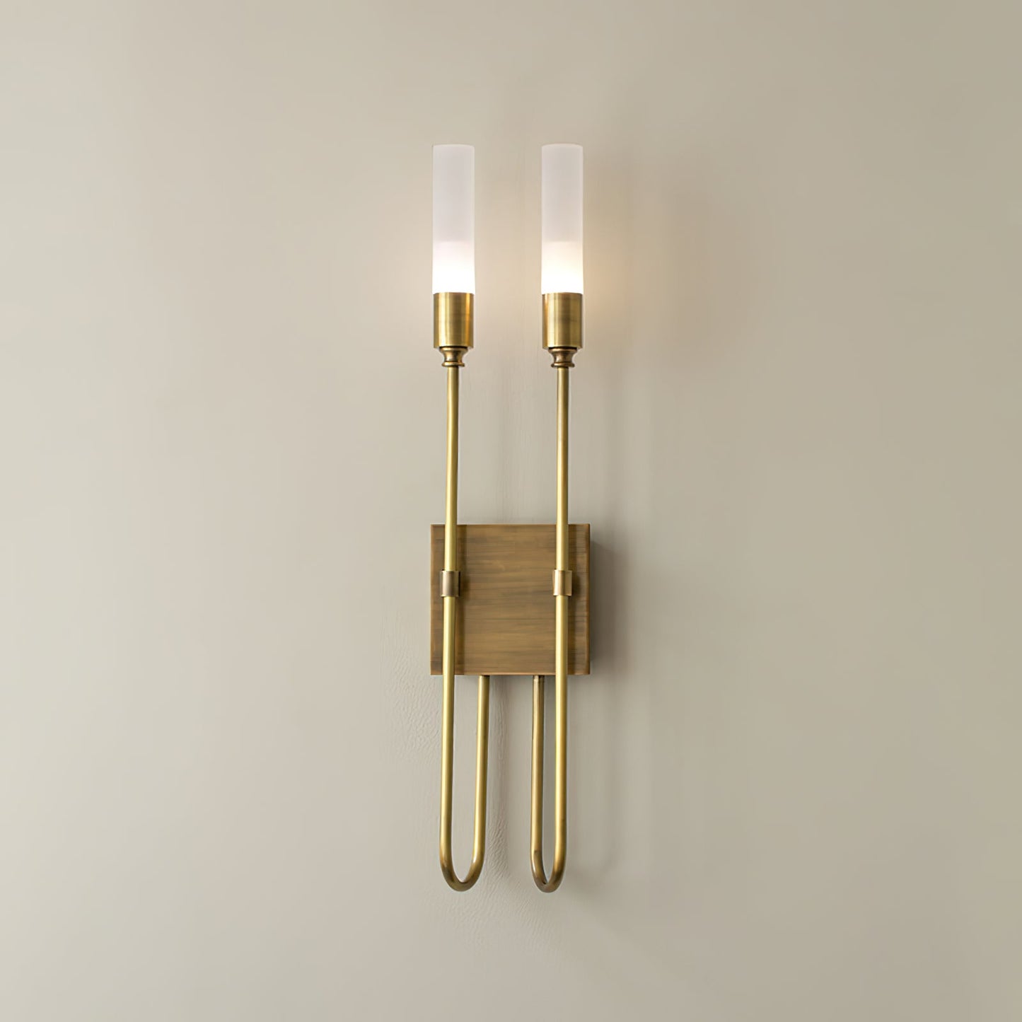 Double Arrow Wall Sconce | Metal, Acrylic | Antique Copper, Copper, Black