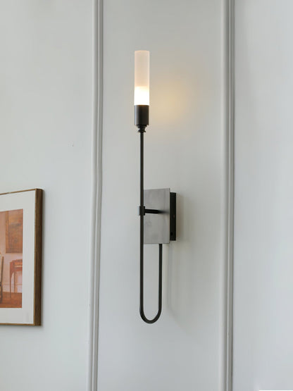 Double Arrow Wall Sconce | Metal, Acrylic | Antique Copper, Copper, Black