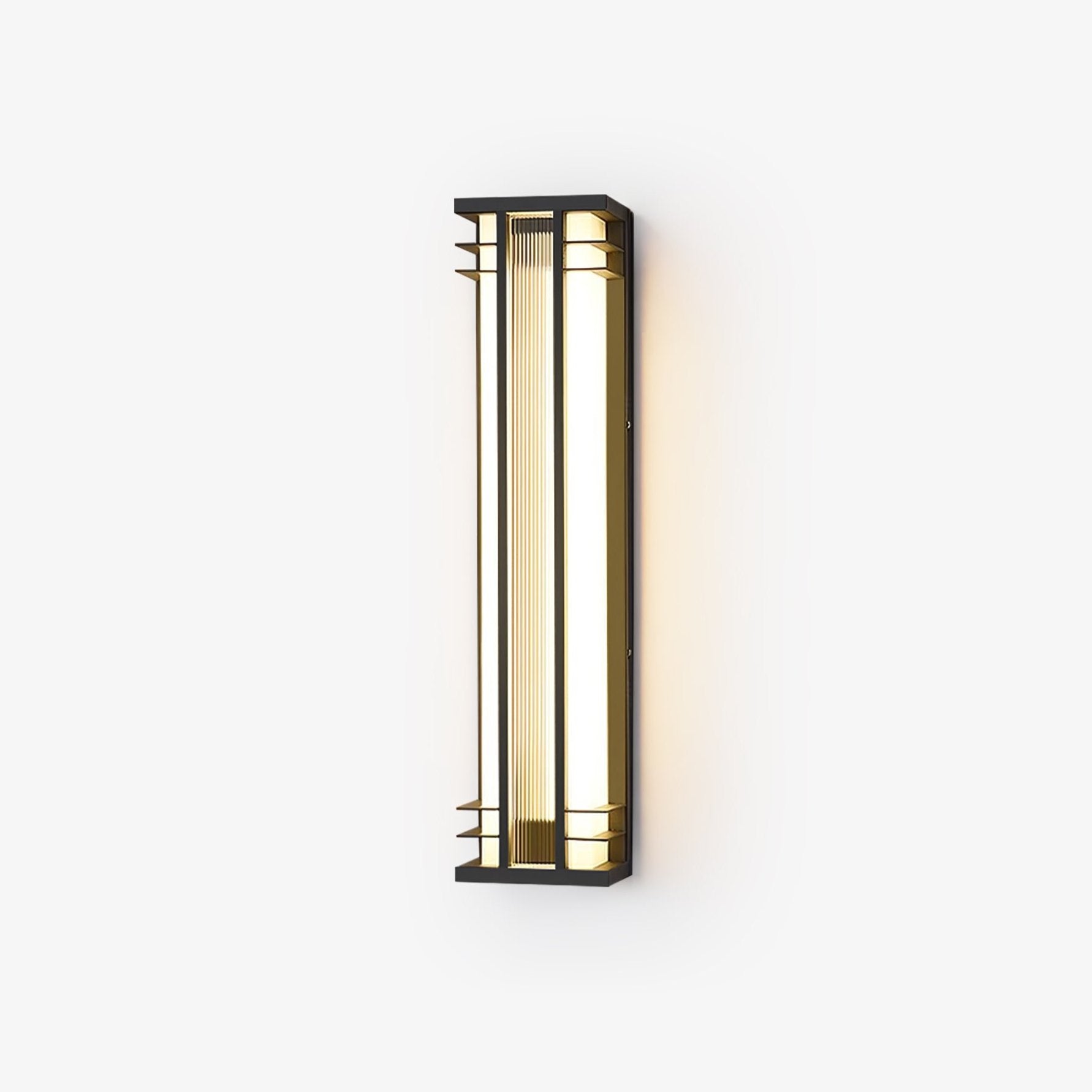Double Axis Outdoor Wall Lamp | Stainless Steel | Black & Translucent