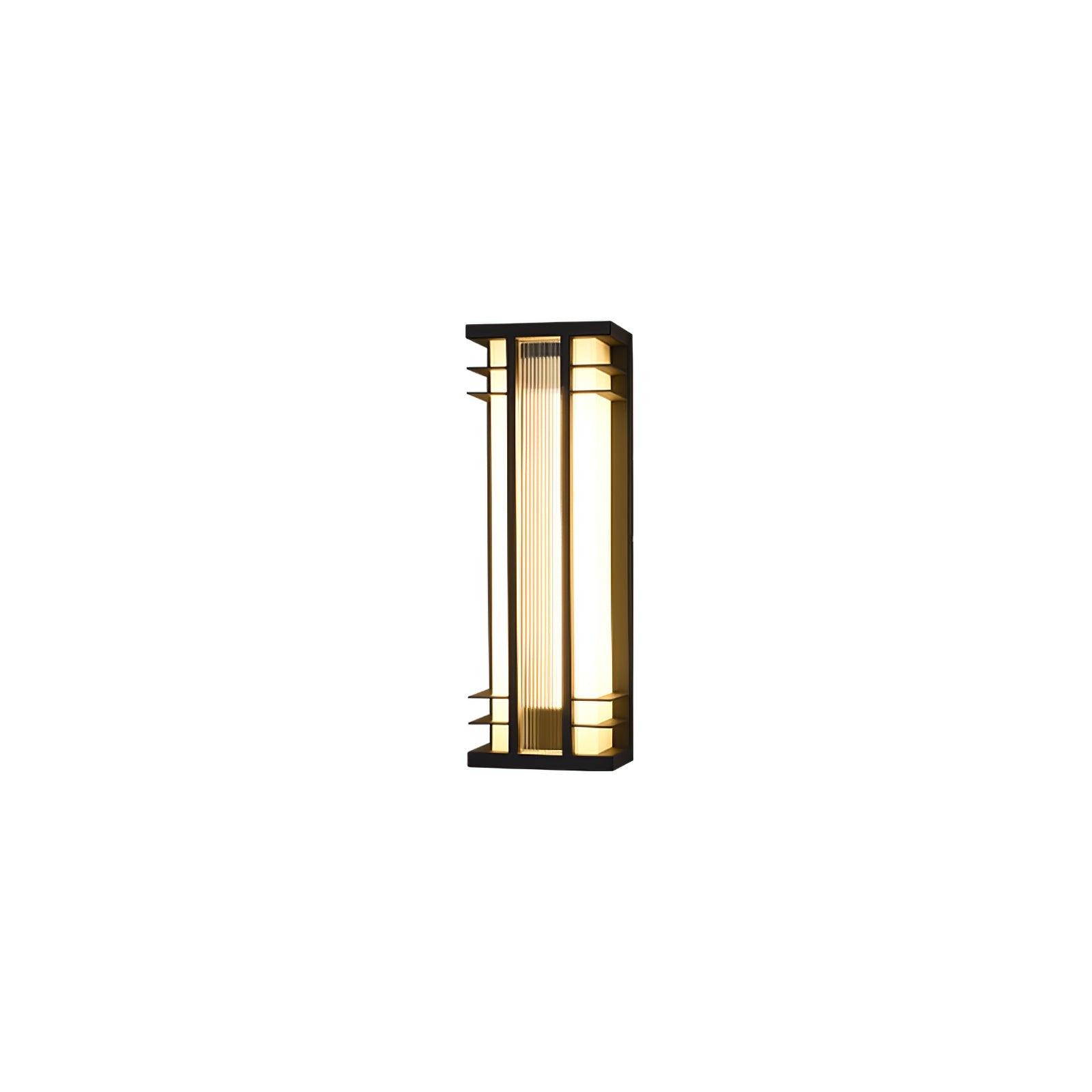 Double Axis Outdoor Wall Lamp | Stainless Steel | Black & Translucent