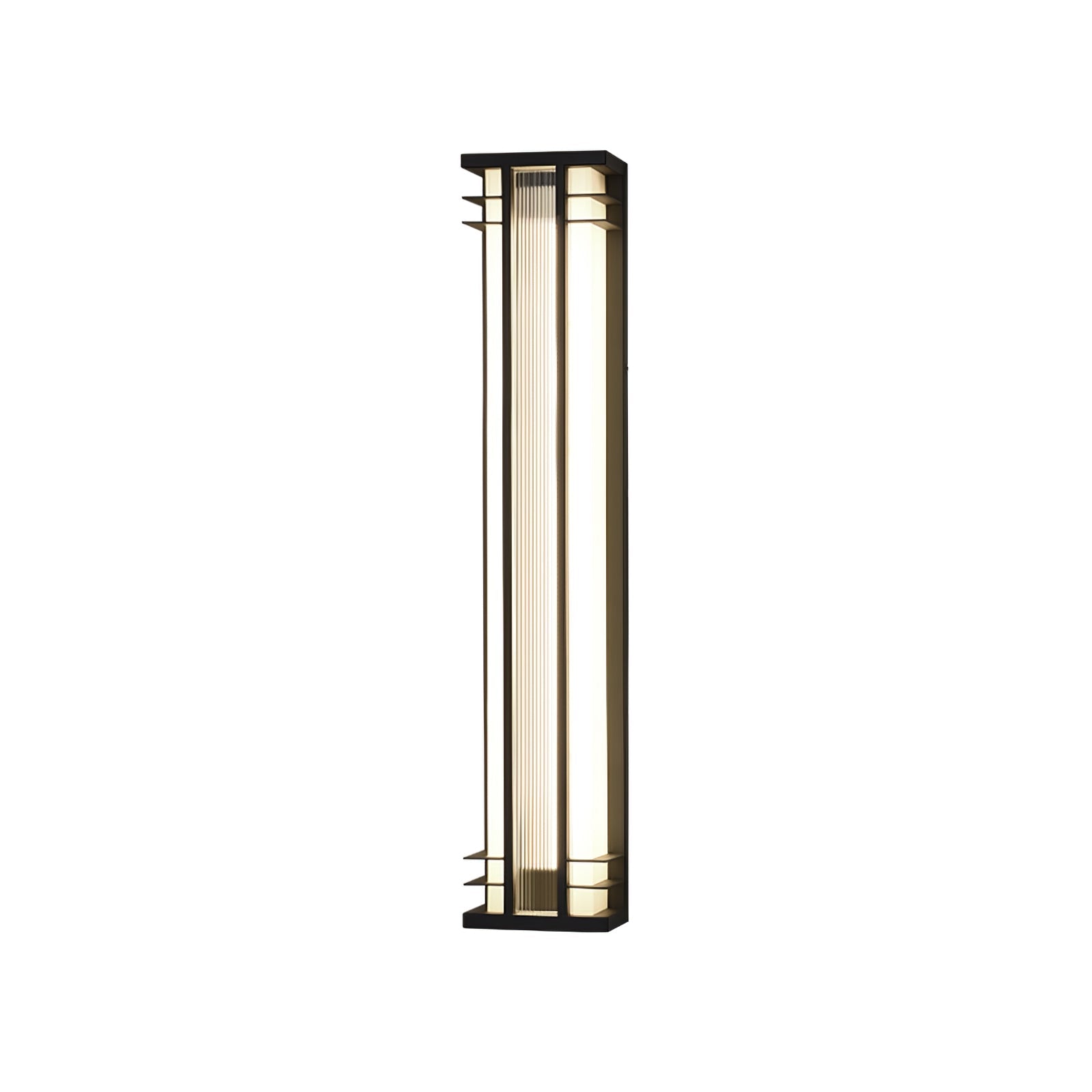 Double Axis Outdoor Wall Lamp | Stainless Steel | Black & Translucent