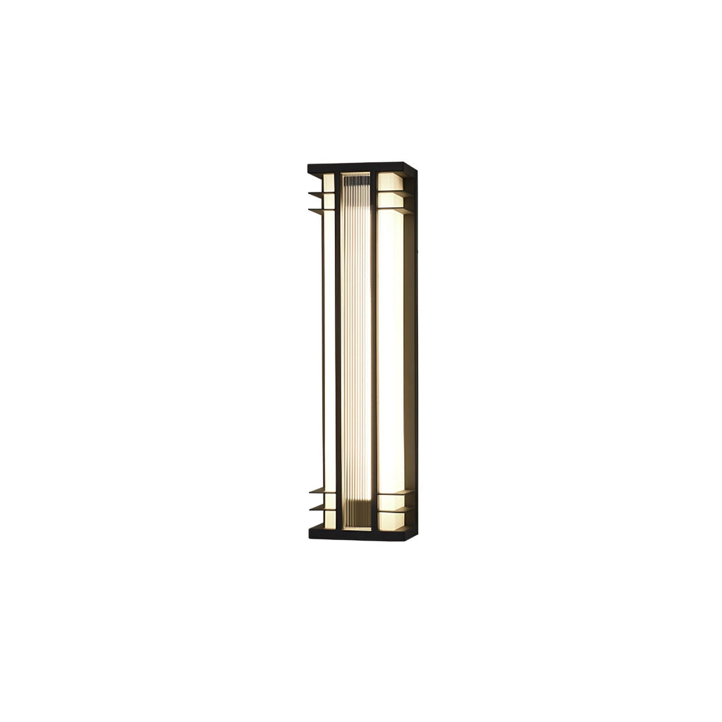 Double Axis Outdoor Wall Lamp | Stainless Steel | Black & Translucent