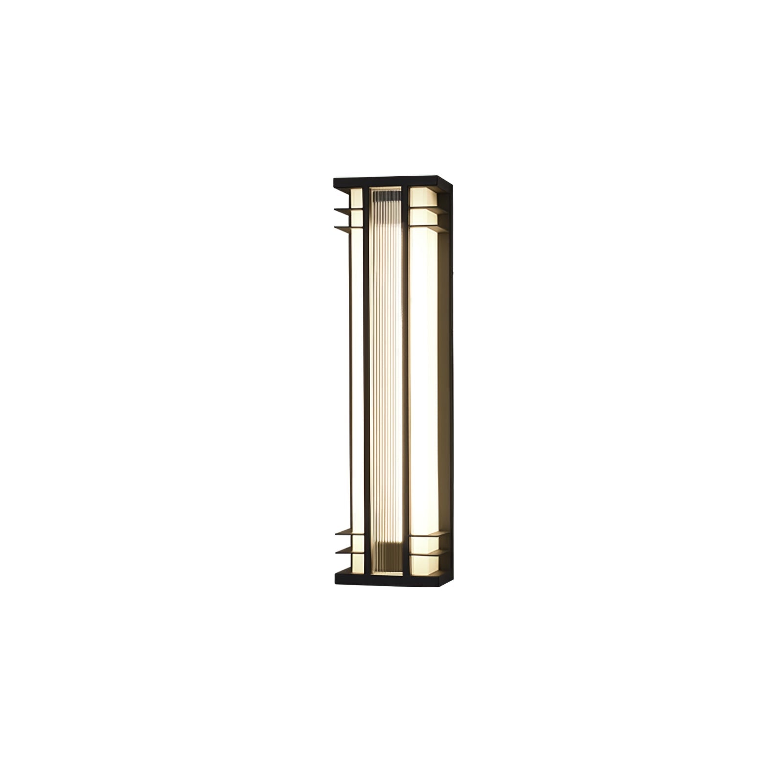Double Axis Outdoor Wall Lamp | Stainless Steel | Black & Translucent
