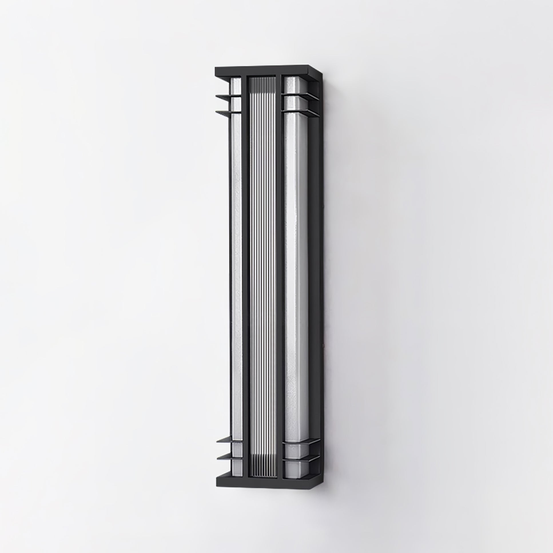 Double Axis Outdoor Wall Lamp | Stainless Steel | Black & Translucent