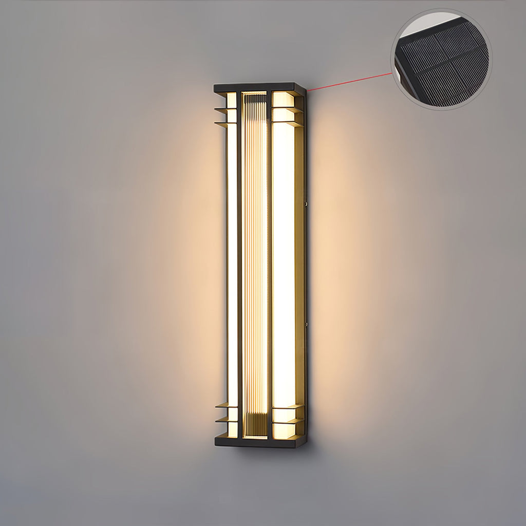 Double Axis Outdoor Wall Lamp | Stainless Steel | Black & Translucent