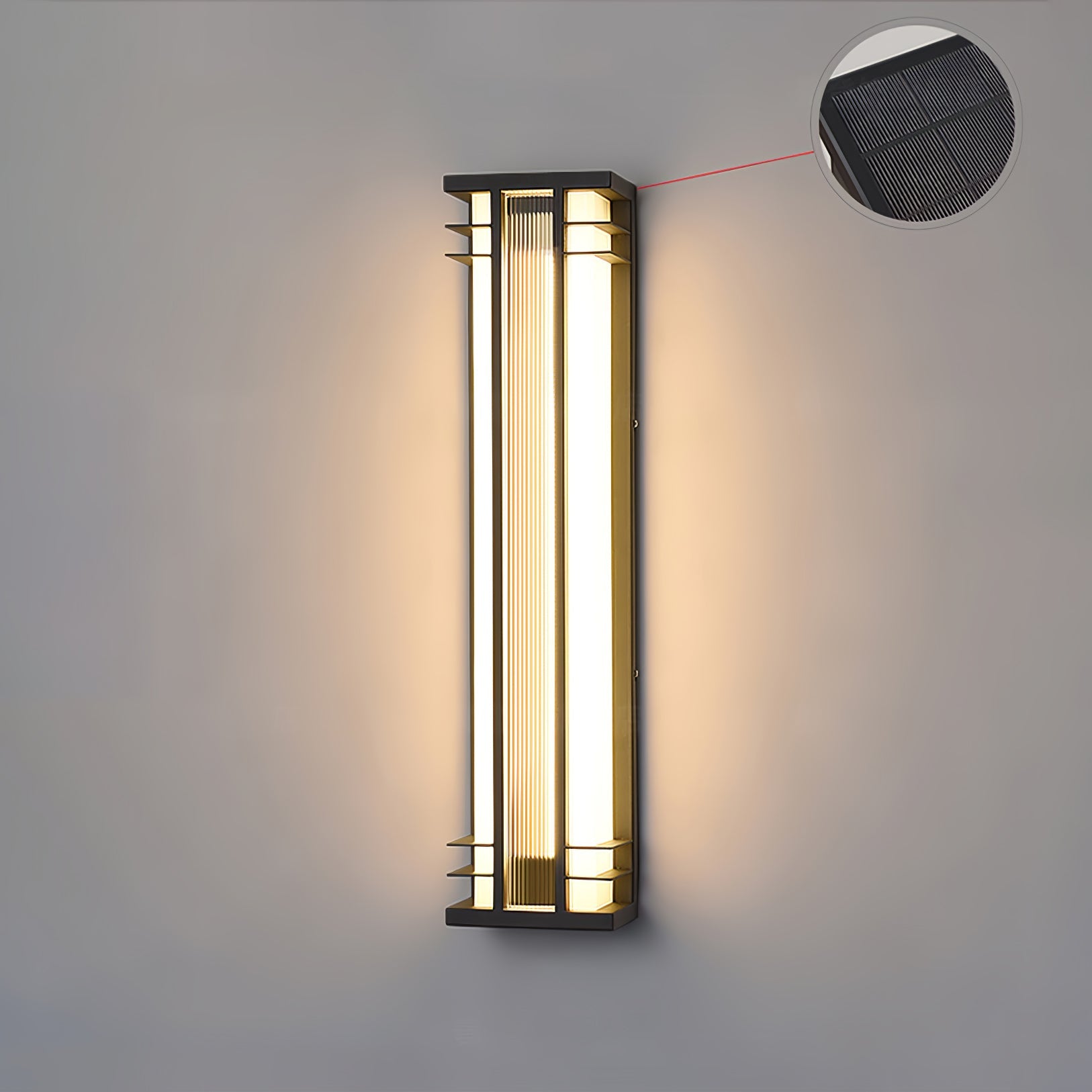 Double Axis Outdoor Wall Lamp | Stainless Steel | Black & Translucent