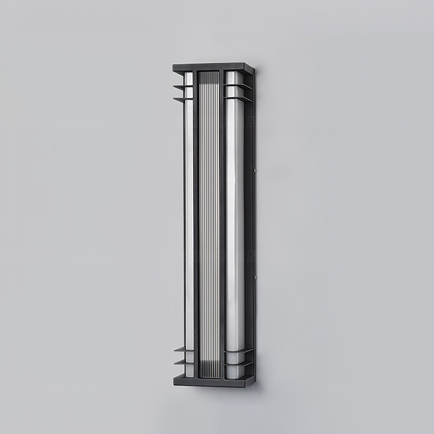 Double Axis Outdoor Wall Lamp | Stainless Steel | Black & Translucent