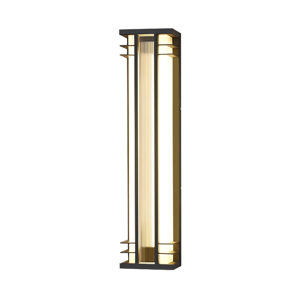 Double Axis Outdoor Wall Lamp | Stainless Steel | Black & Translucent