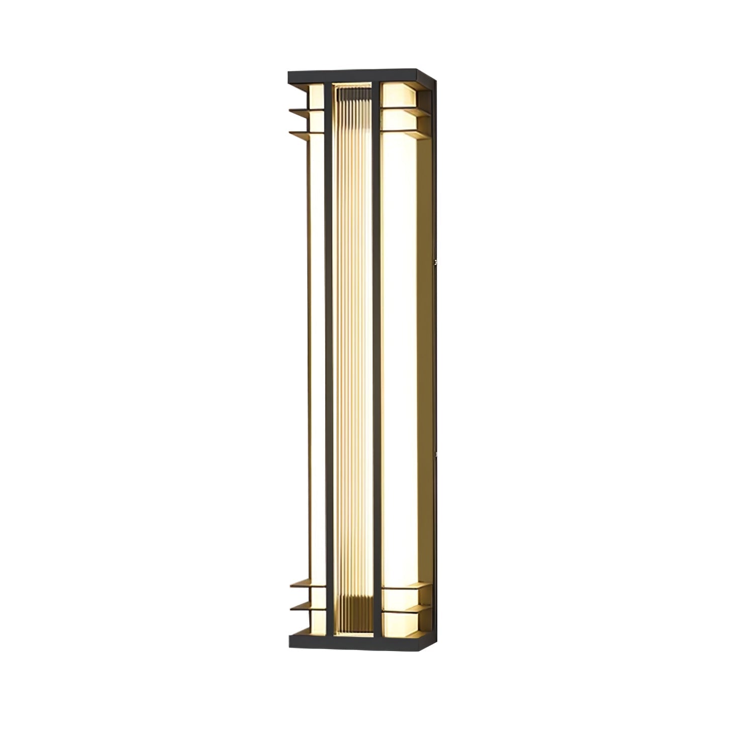 Double Axis Outdoor Wall Lamp | Stainless Steel | Black & Translucent