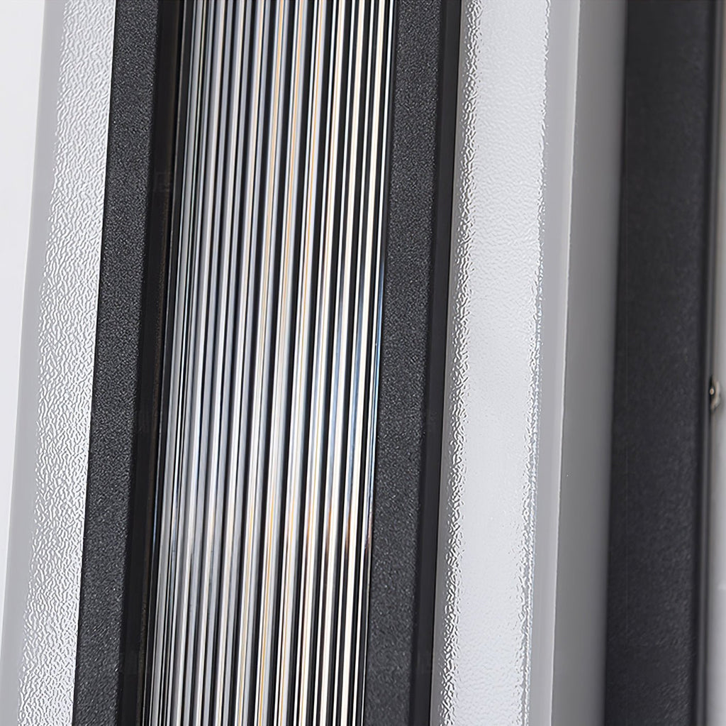 Double Axis Outdoor Wall Lamp | Stainless Steel | Black & Translucent